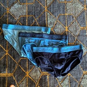 Calvin Klein Blue Toned Underwear Trio